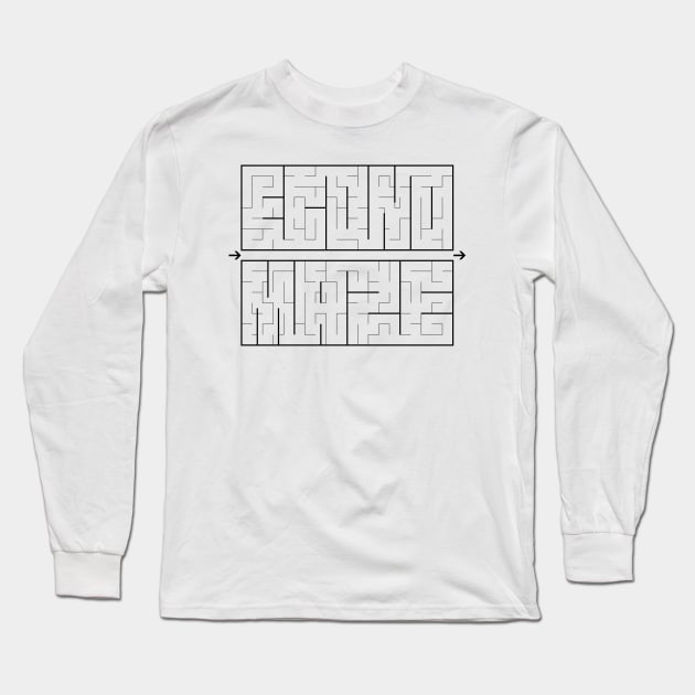 Econo-maze v2 Long Sleeve T-Shirt by Eriklectric